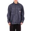Carhartt Wip - Logo Front Jacket - - Shirts - Uomo - Blu
