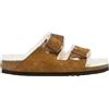 Birkenstock - Arizona Shearling Narrow Fit - - Shoes - Donna - Marrone