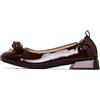 Cesare Gaspari - Ballerine in pelle verniciata decorate - Bordeaux - - Shoes - Donna - Rosso