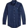 Polo Ralph Lauren - Custom Fit Linen Shirt - - Shirts - Uomo - Blu