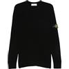 Stone Island - Maglia Girocollo in Lana Vergine - - Knitwear - Uomo - Nero