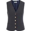 Liu Jo - Gilet Scollo a V Slim - - Jackets - Donna - Grigio