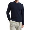Calvin Klein - Maglione Girocollo in Cotone Testurizzato - - Knitwear - Uomo - Blu
