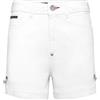 Philipp Plein - Denim Shorts Iconic Plein - - Shorts - Donna - Bianco