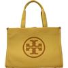 Tory Burch - Borsa Tote in Tela Ricamata con Logo - - Bags - Donna - Giallo
