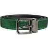 Dolce & Gabbana - Lurex Polyester Metal Buckle Belt - - Accessories - Uomo - Verde