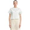 Twinset - T-shirt con dettagli in pizzo - - Tops - Donna - Blu