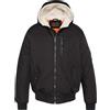 Schott NYC - Giacca Bomber con Cappuccio in Pile - - Jackets - Uomo - Nero