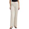 Twinset - Pantaloni Larghi in Lino con Lurex - - Trousers - Donna - Beige