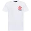 Dsquared2 - T-shirt in cotone con logo stampato - - Tops - Uomo - Bianco