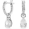 Swarovski - Orecchini a cerchio con pendente a goccia taglio a pera Stilla - - Accessories - Donna - Grigio