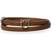 PINKO - Cintura Sottile in Pelle - - Accessories - Donna - Marrone