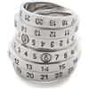 MM6 Maison Margiela - Minimal Numeric Ring - - Accessories - Donna - Grigio