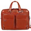 Piquadro - Borsa porta pc e iPad®Pro 12-9 personalizzabile con protezione antiurto e tasca porta bottiglia - - Bags - Uomo - Marrone