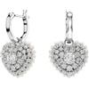 Swarovski - Orecchini a Goccia a Cuore Idyllia Bianchi Rodiati 5684384 - - Accessories - Donna - Grigio