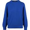 Kangra - Pullover Girocollo Cannettato - - Knitwear - Donna - Blu