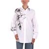 Liu Jo - Camicia a maniche lunghe con stampa floreale e strass - - Blouses & Shirts - Donna - Bianco