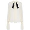 Elisabetta Franchi - Blusa in crêpe - - Blouses & Shirts - Donna - Beige