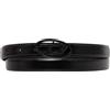 Diesel - Cintura in pelle con logo a D ovale - - Accessories - Donna - Nero