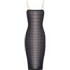 Elisabetta Franchi - Abito in maglia con jacquard zebrato - - Dresses - Donna - Nero