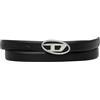 Diesel - Cintura Oval D Logo B-1Dr Strass 20 - - Accessories - Donna - Nero
