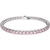 Swarovski - Bracciale Unisex Matrix Tennis Taglio Rotondo Rosa Rodiato Taglia S 5648930 - - Accessories - Donna - Rosa