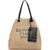 Lola Casademunt - Borsa Tote in Rafia Deostrutturata Summer Club - - Bags - Donna - Beige