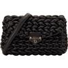 Michael Kors - Borsa a tracolla in pelle intrecciata - - Bags - Donna - Nero