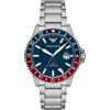 Emporio Armani - World Explorer GMT Dual Time Watch - - Accessories - Uomo - Blu