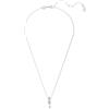 Swarovski - Collana con Pendente Bianco Placcato Rodio - - Accessories - Donna - Grigio