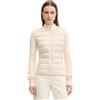 Patrizia Pepe - Piumino Ultraleggero con Inserti in Maglia - - Jackets - Donna - Beige