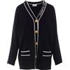 Elisabetta Franchi - Cardigan in Tricot - - Knitwear - Donna - Nero