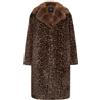 Cesare Gaspari - Elegante Cappotto in Finta Pelliccia con Stampa Leopardata Ivy - - Coats - Donna - Marrone