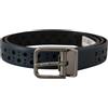 Dolce & Gabbana - Cintura in pelle blu con perforazioni - - Accessories - Uomo - Blu