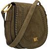 Michael Kors - Josie Medium Whipstitched Suede Saddle Bag - - Bags - Donna - Verde
