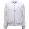 Sun68 - Felpa Zip Piquet Piccola Righe Fleece - - Sweatshirts & Hoodies - Uomo - Bianco
