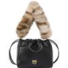 PINKO - Borsa a secchiello in pelle nappa - - Bags - Donna - Nero