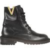 Via Roma 15 - Stivaletto anfibio in pelle nera con borchie - - Shoes - Donna - Nero