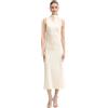 Patrizia Pepe - Abito Midi in Raso - - Dresses - Donna - Beige