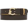 Coccinelle - Cintura in Pelle Martellata Reversibile C-Me - - Accessories - Donna - Verde
