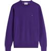 Tommy Hilfiger - Maglione Girocollo in Cotone Pima e Cashmere - - Knitwear - Uomo - Viola