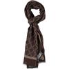 Emporio Armani - Stola in viscosa e modal con fantasia geometrica - - Accessories - Uomo - Marrone