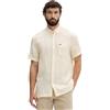 Lacoste - Camicia a Maniche Corte a Righe - - Shirts - Uomo - Giallo