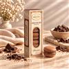 Maxtris Macarons Cacao Tortora 70 g 5 Pezzi - Dolcetti Macarons al Gusto Cacao per Feste, Confettate e Idee Regalo