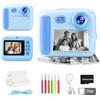 ARNSSIEN Macchina Fotografica Bambini Istantanea Schermo2.5D Antiurto,1080P | Fotocamera istantanea per bambini, MP3, batteria 1300mAh,Regalo per Bambino e Bambine, Compleanno, Festività 3-12 anni,D3