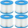 YADOBIG 4 Pezzi Filtro Piscina VI, Compatibile con Bestway, Lay-Z Spa, Intex, Coleman SaluSpa 90352E, Adatto a Tutte con Filtro Tipo VI Piscine, Idromassaggi Gonfiabili, Filtro VI Lavabile per Piscina