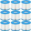 YADOBIG Filtro Piscina VI, Compatibile con Bestway, Lay-Z Spa, Intex, Coleman SaluSpa 90352E, Adatto a Tutte con Filtro Tipo VI Piscine, Idromassaggi Gonfiabili, Filtro VI Lavabile per Piscina, 9 Pezzi