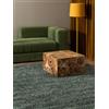 RugVista Aris Tappeto, 140 x 200 cm, Verde | Moderni, Rettangolare, Pelo lungo, Lavabile solo a secco, Oeko-Tex 100, Soggiorno, Camera da letto