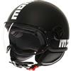 Momo design Casco Moto Jet Momo Design FGTR CLASSIC Mono Nero Opaco Bian