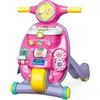 Clementoni Valentina Unicorno Scooterina 2 in 1, Primi Passi Bambino 9 Mesi, Gioco Prima Infanzia Cavalcabile e Centro attivita Elettronico, Insegna Lettere e Numeri, Made in Italy,Clementooni, Eta 9+ mesi